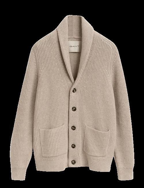 Gant | Wool Blend Shawl Collar Cardigan | L