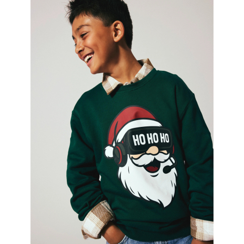 NAME IT Sweatshirt Voluf Botanical Garden Santa