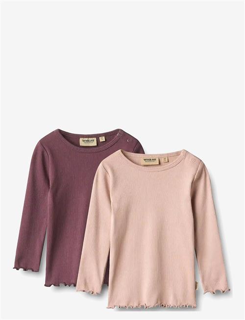 Wheat | 2 Rib T-Shirt L/S Ida | 80