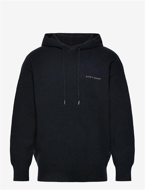 Lyle & Scott | Script Knitted Hoodie | XXL