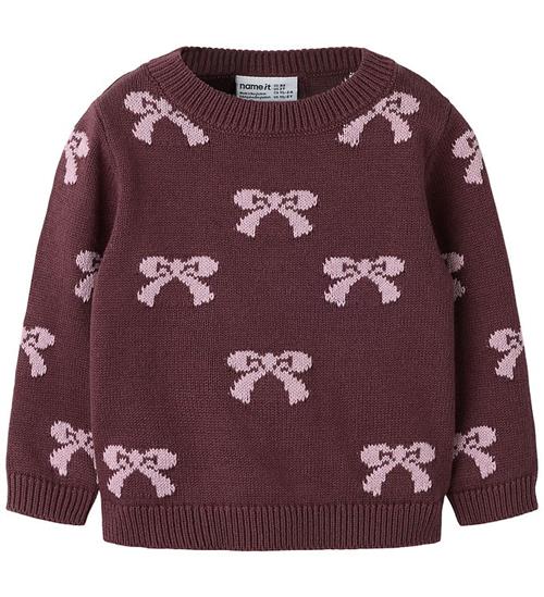 Name It Bluse - Strik - NmfRekka - Catawba Grape/MAUVE SHADOWS B