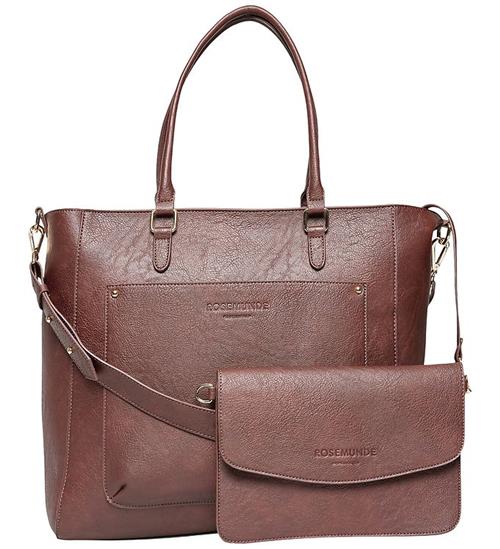 Rosemunde Shopper m. Clutch - RbAndora 2 in 1 - Big - Dark Choco