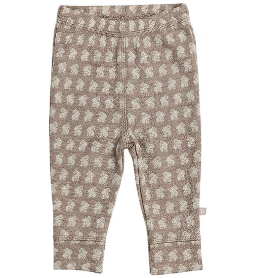 SmallStuff Leggings - Uld - Soft Powder m. Kaniner