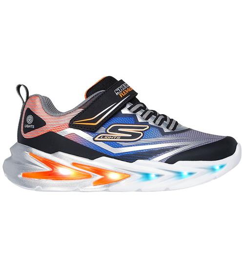 Skechers Blinkesko - Flex-Glow Ultra - Sort/Sølv