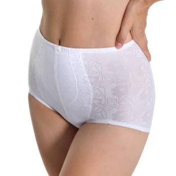 sassa Trusser Shiny Jacquard Shaping Brief Hvid polyester 46 Dame