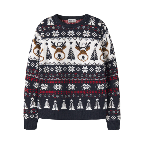 NAME IT Striktrøje Rismas Navy Blazer