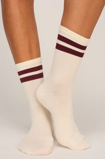 Hunkemöller Sokker Stripes Cotton Hvid