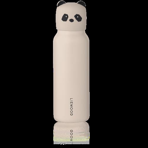 Liewood Falk Vandflaske Med Panda-låg, 350 Ml Sandy  Water Bottle w  Panda Lid 350 ml-OS  Brun  One Size  unisex