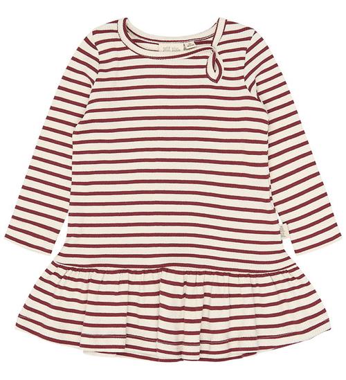Petit Piao Kjole - Rib - Bomuld/Modal - PpSky - Syrah Striped