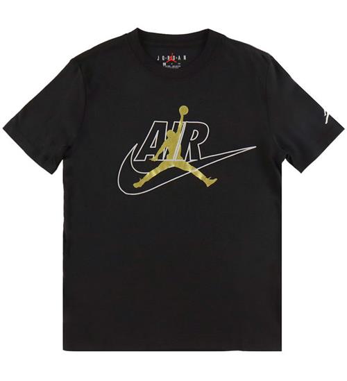 Jordan T-shirt - Air Swoosh - Sort/Guld
