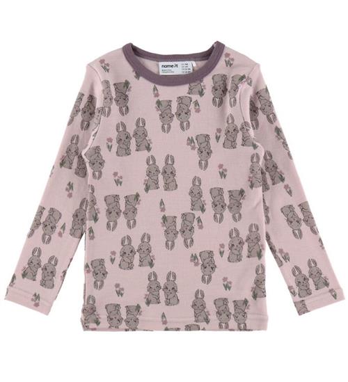 Name It Bluse - Uld - NmfWillow - Violet Ice/Bunnies