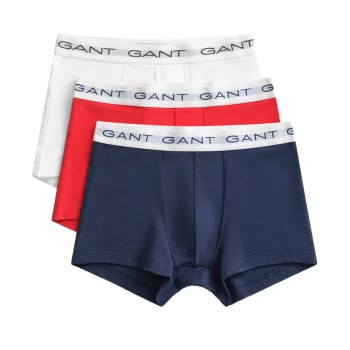 Gant 3P Basic Cotton Trunks Flerfarvet bomuld X-Large Herre