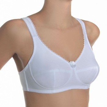 sassa BH Classic Soft Bra Hvid bomuld B 90 Dame