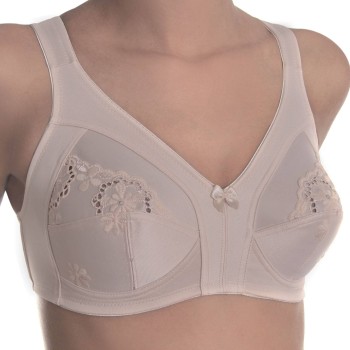 sassa BH Classic Soft Bra With Wide Straps Beige polyester C 95 Dame