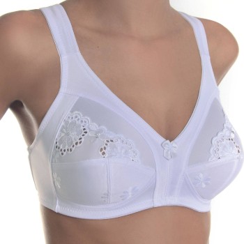sassa BH Classic Soft Bra With Wide Straps Hvid polyester C 95 Dame
