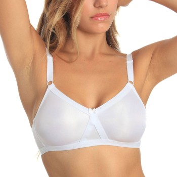 sassa BH Cross Back Soft Bra Hvid polyester C 105 Dame