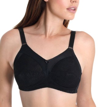 sassa BH Shiny Jacquard Soft Bra Full Cup Sort B 85 Dame