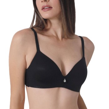 sassa BH Sparkling Light Padded Soft Bra Sort D 75 Dame