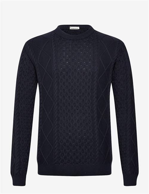 Knowledge Cotton Apparel | Organic Cotton Cable Knit - Regener | XL