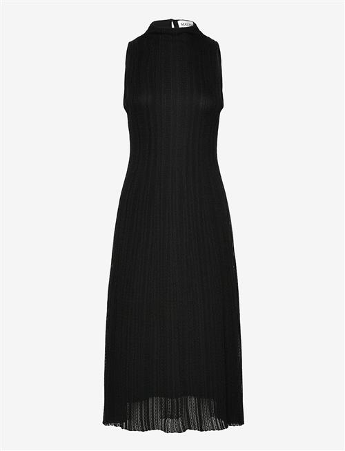 Malina | Nessa Halterneck Pointelle Knitted Midi Dress | M