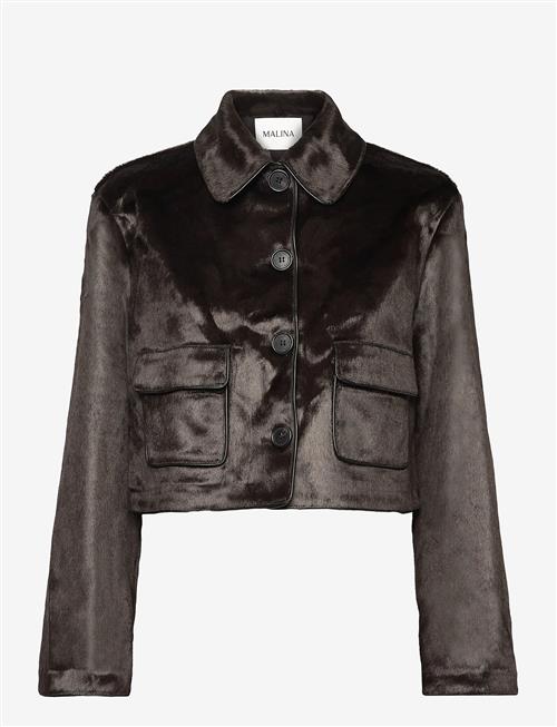 Malina | Seressa Faux Pony Hair Boxy Jacket | 40