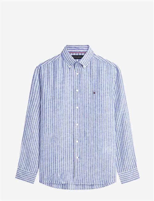 Tommy Hilfiger | Linen Bengal Stripe Rf Shirt | XL