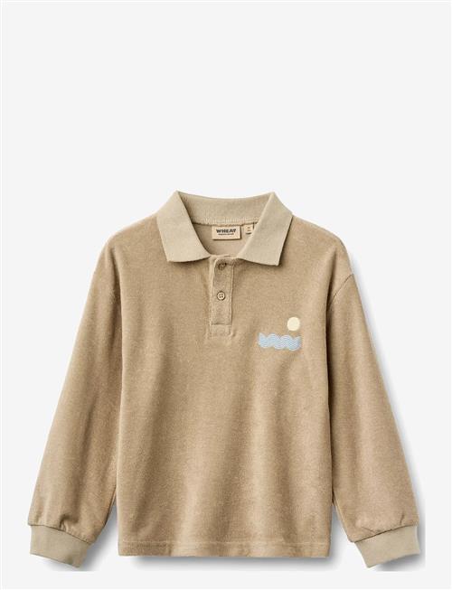 Wheat | Terry Polo Shirt L/S Theodor | 140