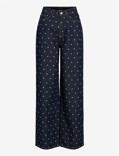 Vila | Vifreya Pal Hw Dot Wide Jeans Dbd | 44 x 32