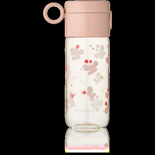 Liewood Clemence Tritan Bottle 350 ml Butterfly Apple Blossom Butterfly Apple Blossom One Size  Rød  One Size 4+ Years unisex