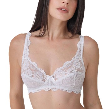 sassa BH Classic Lace Soft Bra Hvid polyamid D 85 Dame