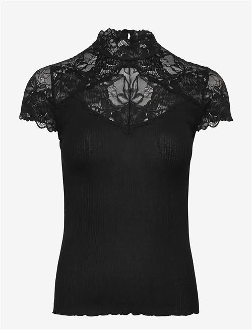 Rosemunde | Rwbeatha Silk Capsleeve Lace T-Shir | M