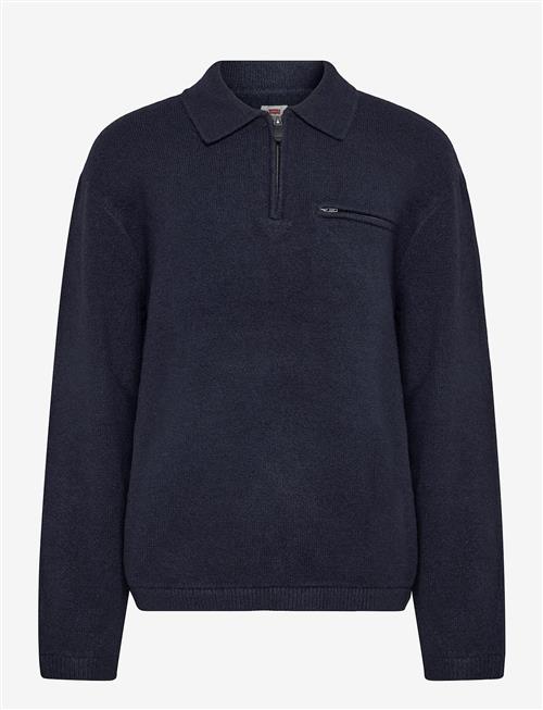 Se Levi's® | Boulder Collared Half Zip Navy | S hos Booztlet