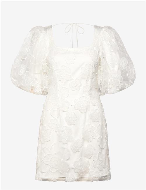 Bubbleroom | Puff Sleeve Embroidered Dress | 40