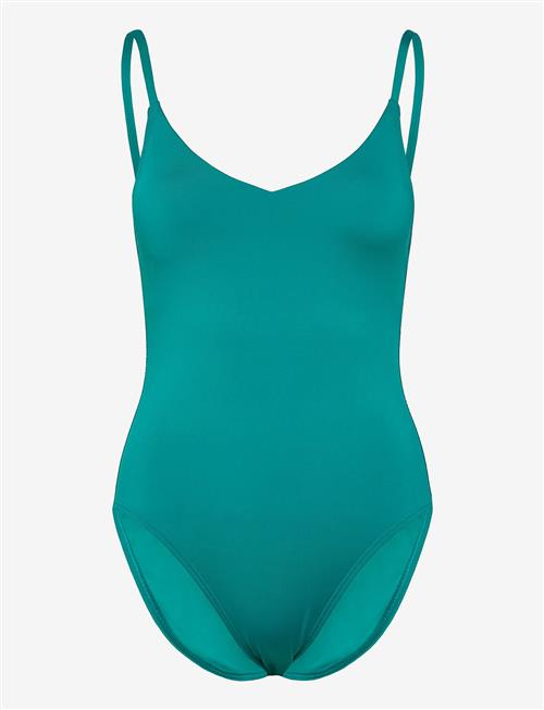 Speedo | Solid V-Neck Swimsuit | L