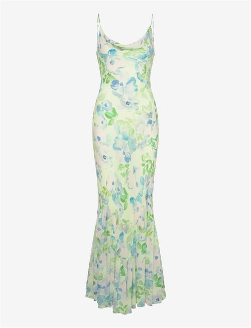 Malina | Amaia Silk Blend Chiffon Maxi Slip Dress | 38