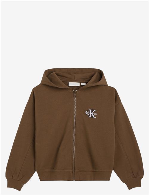 Calvin Klein | Terry Monologo Zip Up Hoodie | 128