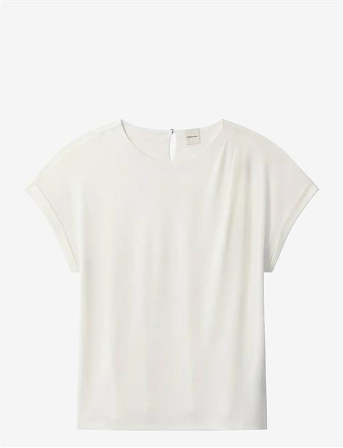 Calvin Klein | Ss Crepe Jersey Hardware Top | XS