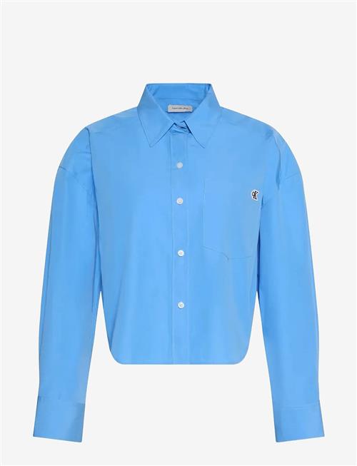 Calvin Klein Jeans | Cotton Poplin Cropped Shirt | M