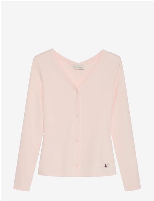 Calvin Klein Jeans | Ls Woven Label Baby Rib Button F | XXS