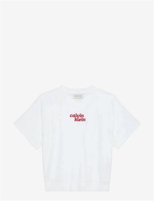 Calvin Klein Jeans | Ss Towel Terry Cropped Sweatshir | XS