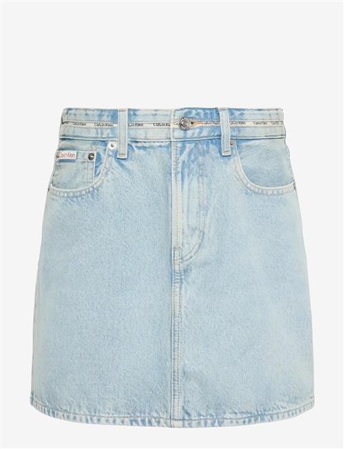 Calvin Klein Jeans | Branded Mini Skirt Fresh Water | 32