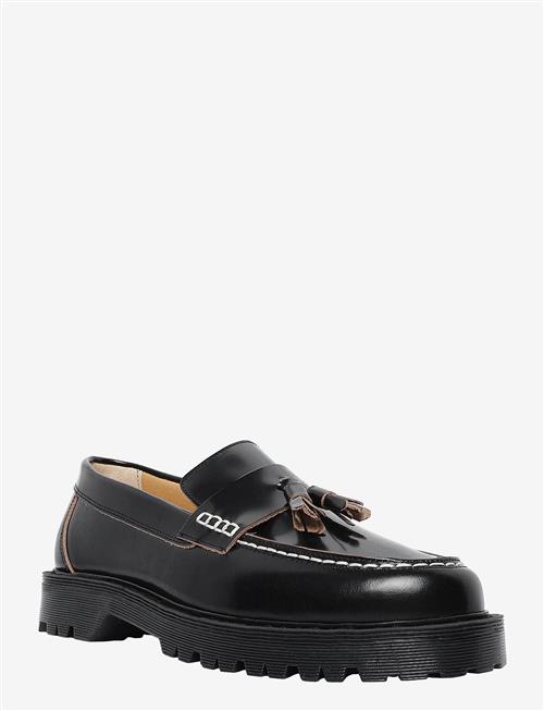 Garment Project | Pete Loafer - Black Polido Raw Edge | 45