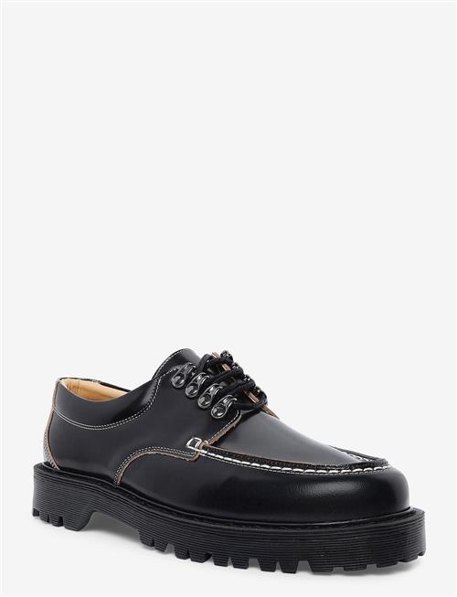 Garment Project | Pete Moc Toe Lux - Black Polido Raw | 45