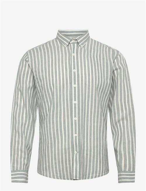 Lindbergh | Wide Striped Cotton/Linen Shirt L/S | XL