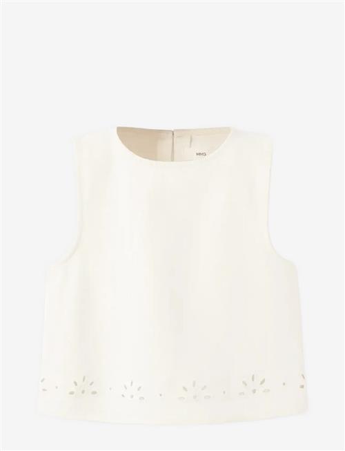 Mango | Embroidered Denim Top | 152