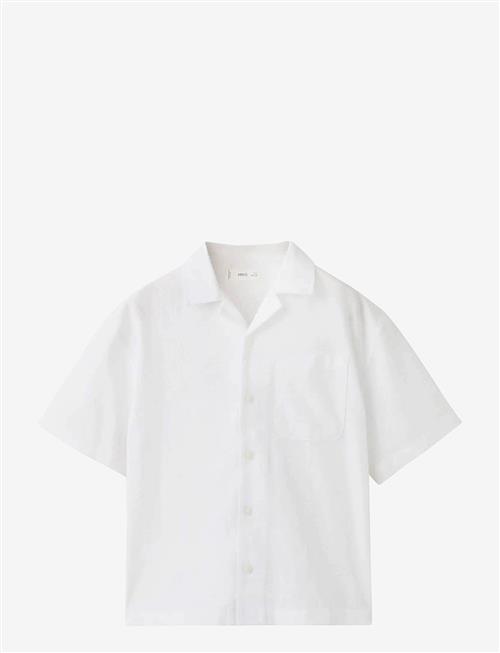 Mango | Linen-Blend Short-Sleeve Shirt | 152