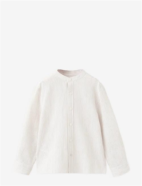 Mango | Striped Linen-Blend Shirt | 104