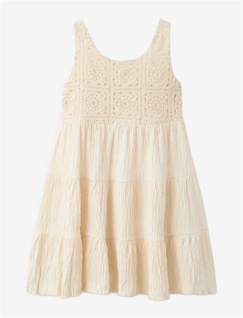 Mango | Embroidered Textured Dress | 128
