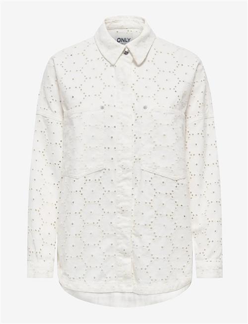 ONLY | Onljanine-Fio L/S Anglaise Shacket Pnt | L