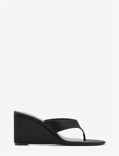 Mango | Satin Strap Wedge Sandal | 36